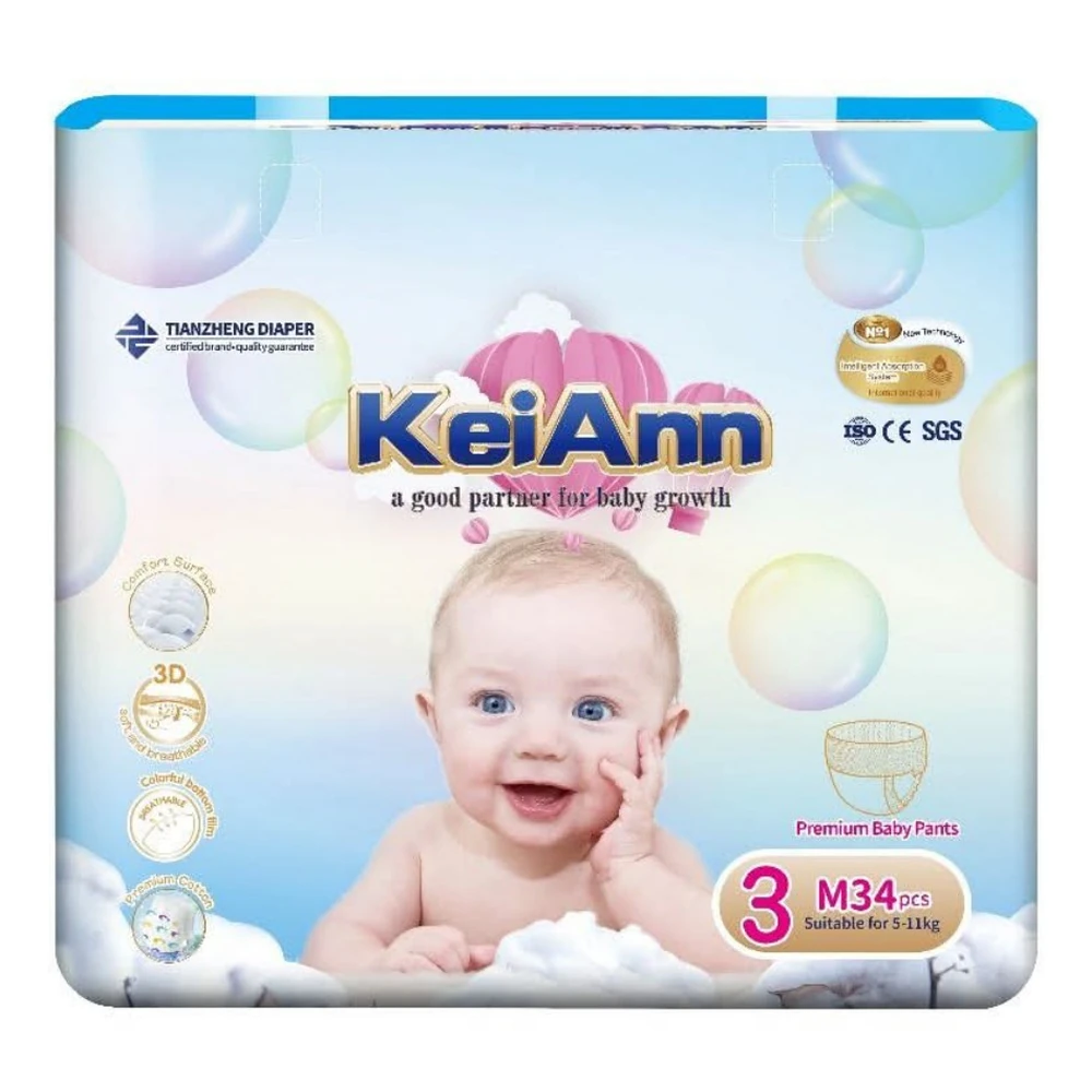 KeiAnn Baby Pants Diaper M 5-11kg 32pcs