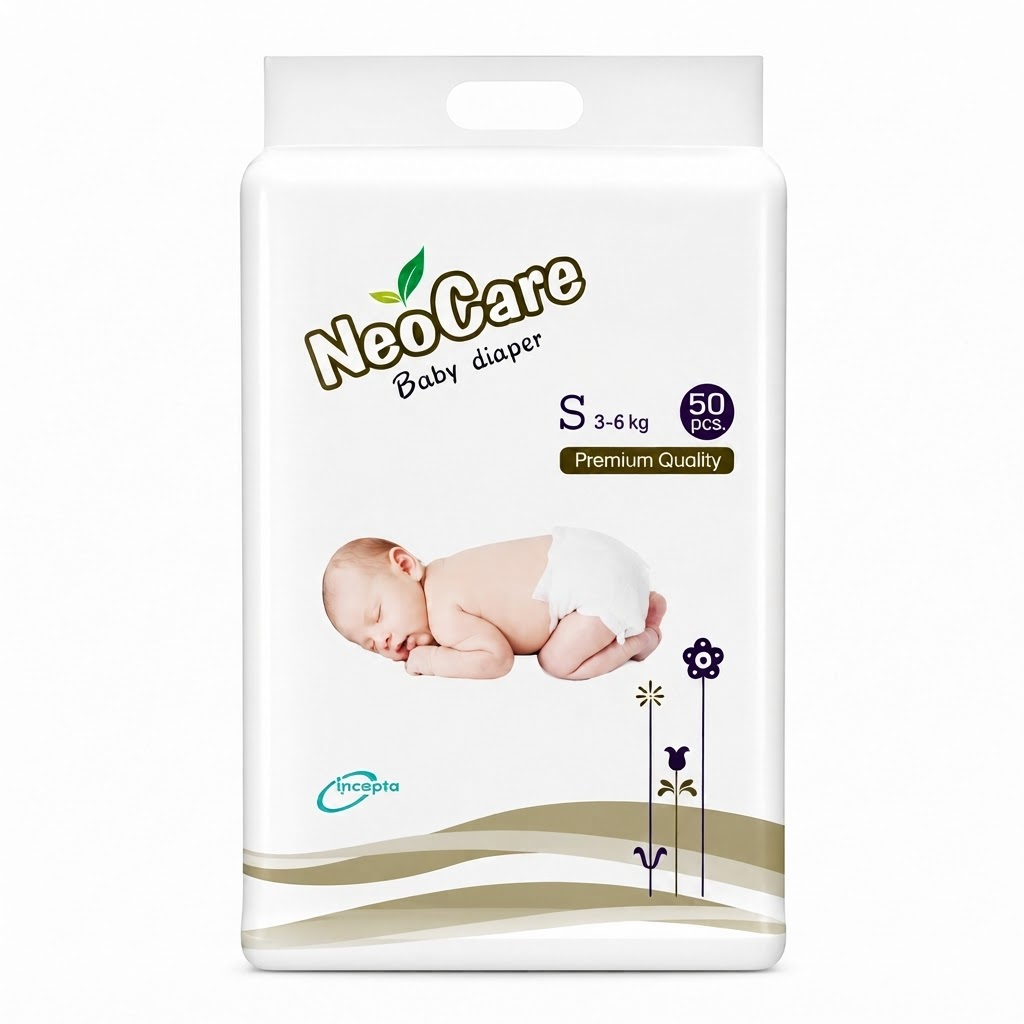 Neocare Baby Belt Diaper Premium Quality S 3-6 Kg 50 Pcs