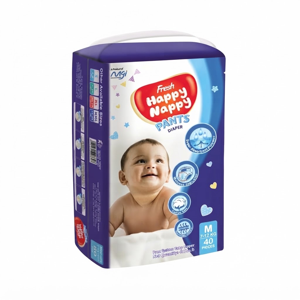 Fresh Happy Nappy Pant Diaper M 7-12 Kg 40 Pcs