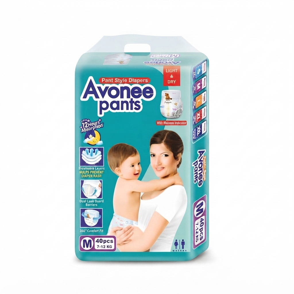 Avonee Baby Pants Diaper M 7-12 Kg 40 Pcs