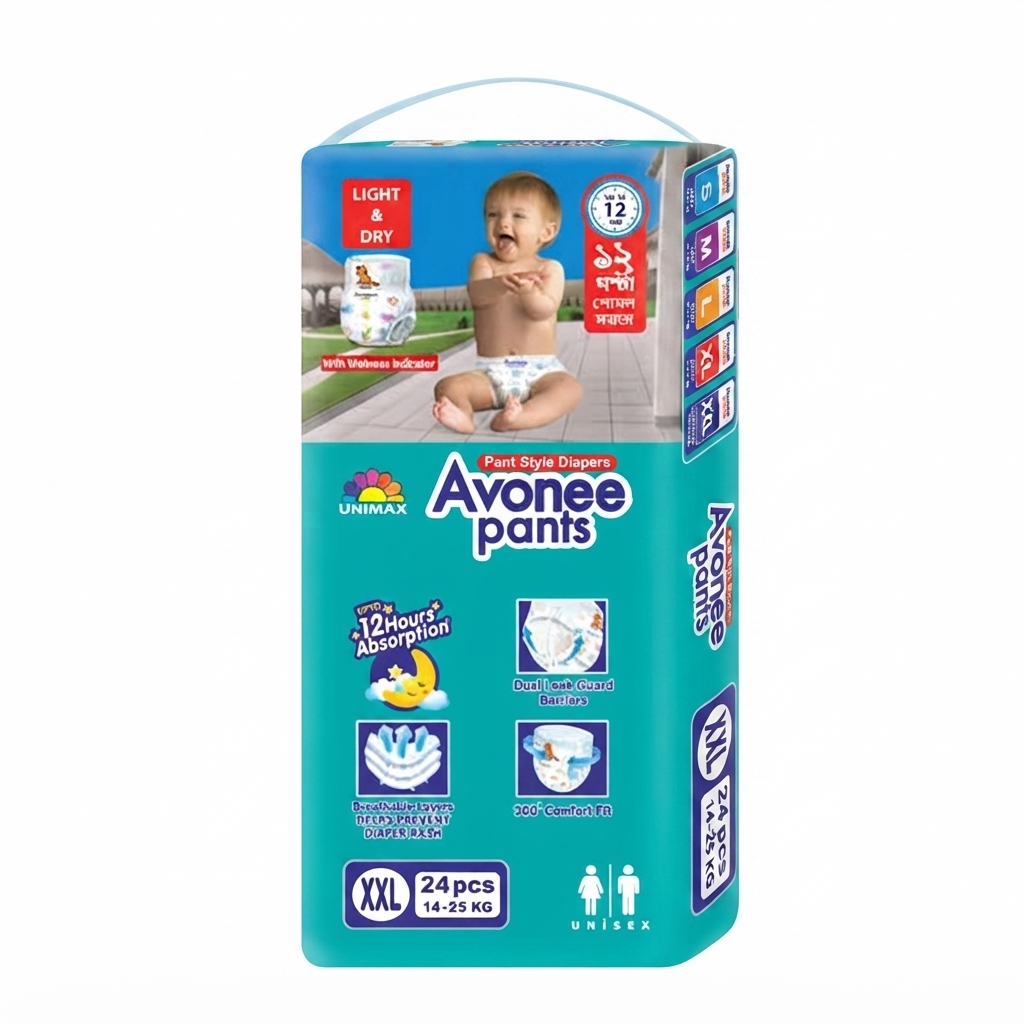 Avonee Baby Pants Diaper XXL 14-25 Kg 24 Pcs