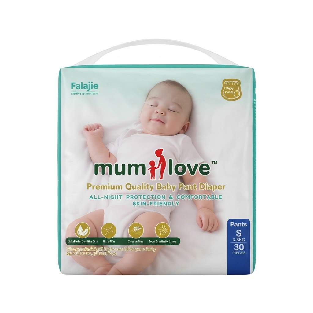 MomLove Ultra Thin Baby Pant Diaper S 4-8 Kg 30 Pcs