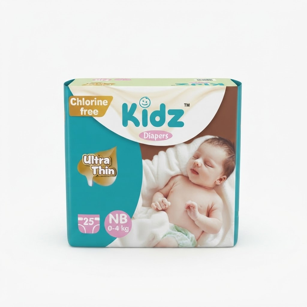 Kidz Baby Diaper Belt Newborn 0-5 Kg 25 Pcs