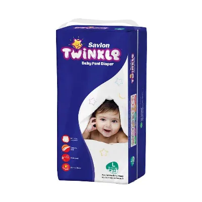 Savlon Twinkle Baby Pant Diaper L 9-14 Kg 34 Pcs