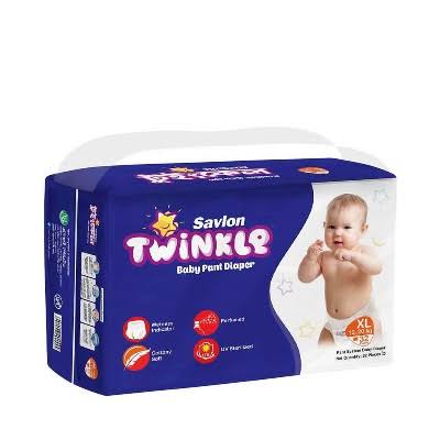 Savlon Twinkle Baby Pant Diaper XL 12-17 Kg 32 Pcs