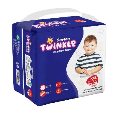 Savlon Twinkle Baby Pant Diaper XXL 14-25 Kg 24 Pcs