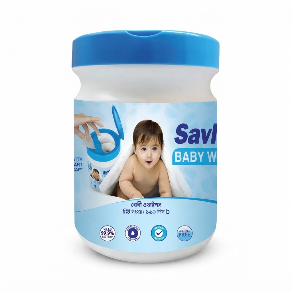 Savlon Antibacterial Wet Wipes 160 Pcs Jar
