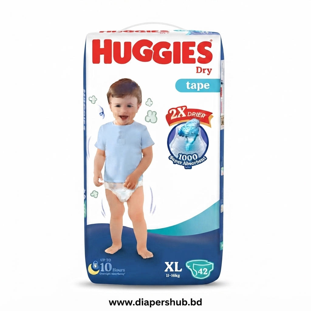 Huggies Dry Baby Belt Diaper XL 11-16 Kg 48 Pcs