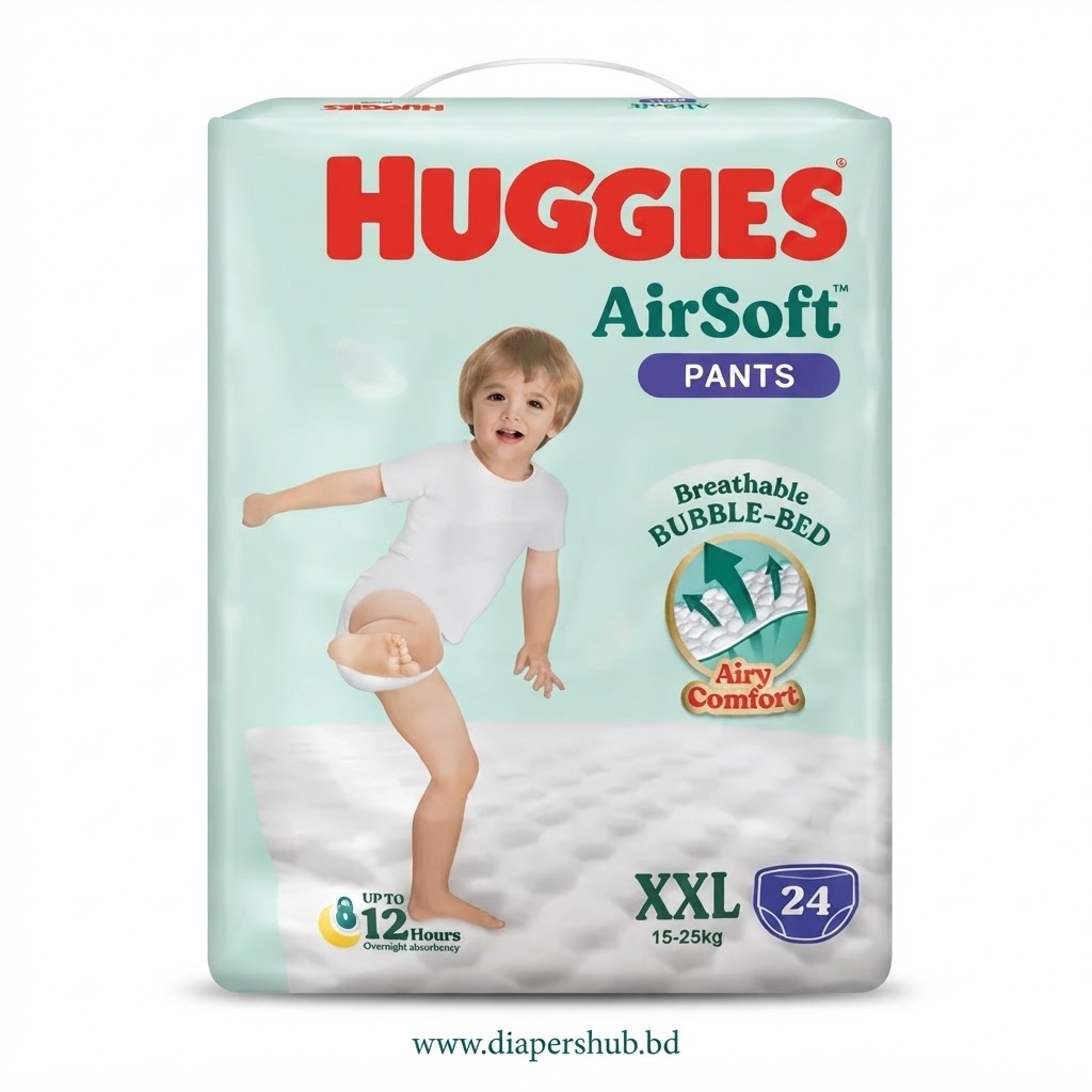 Huggies Airsoft Pants Diaper XXL 15-25 Kg 24 Pcs