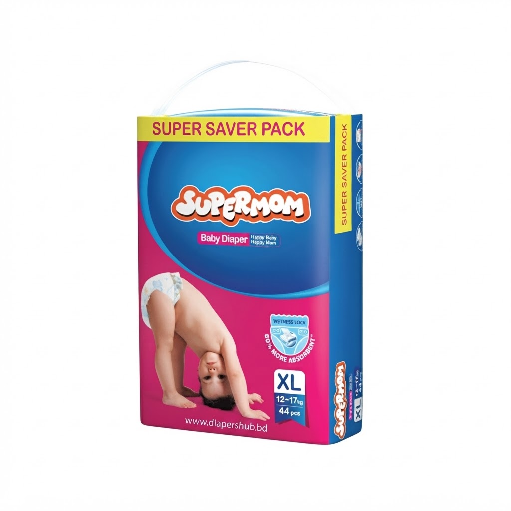 Supermom Baby Diaper Belt System XL Size 12-17 Kg 40 Pcs