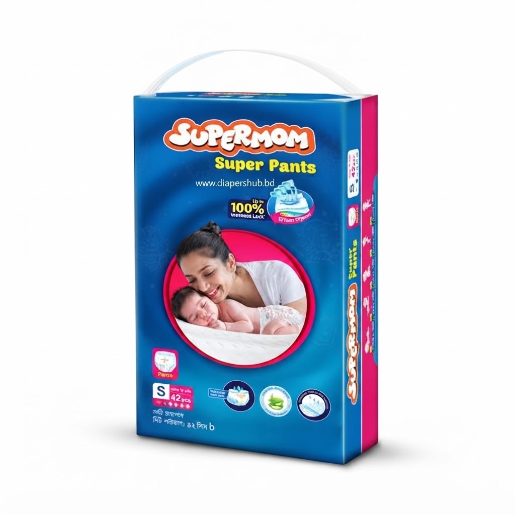 Supermom Baby Super Diaper Small 0-8 Kg 42 Pcs