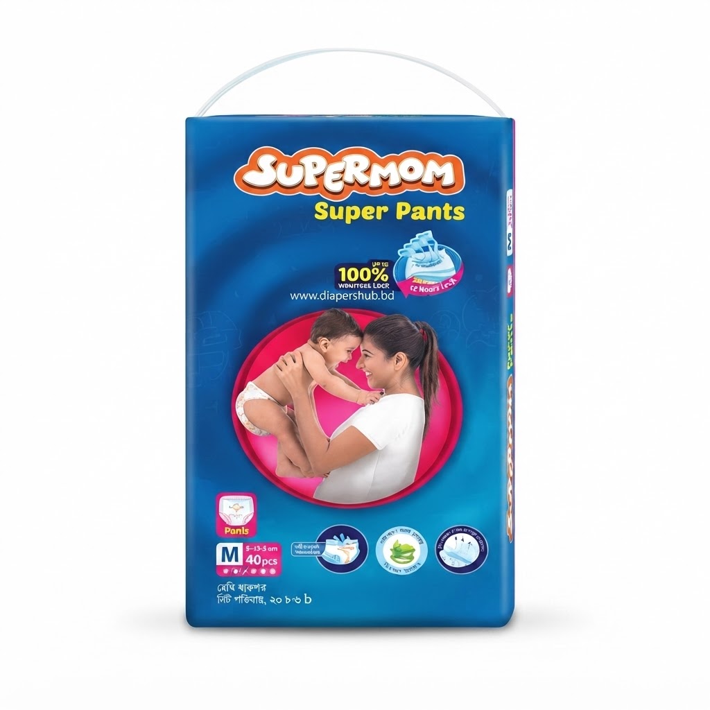 Supermom Baby Super Diaper M 6-12 Kg 40 Pcs