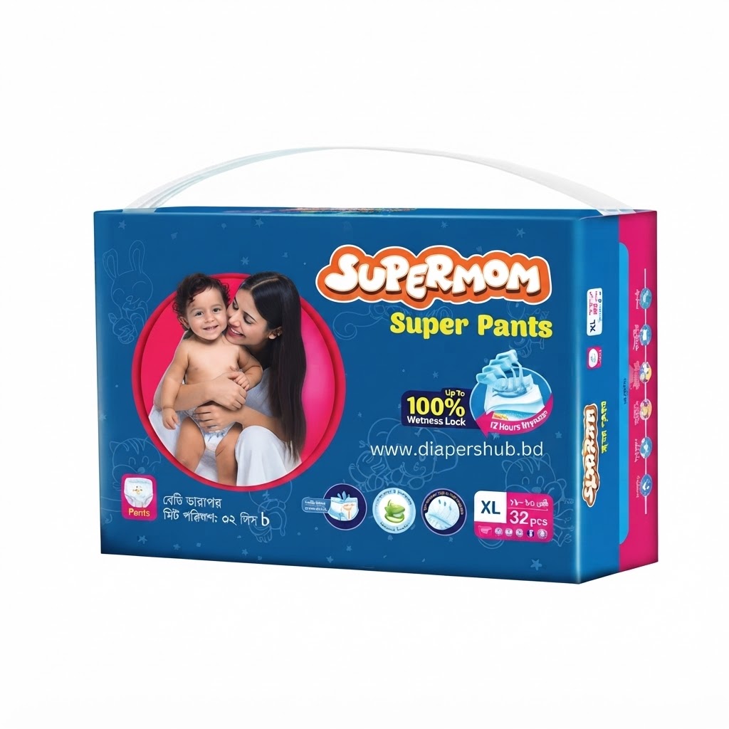 Supermom Baby Super Diaper XL 12-20 Kg 32 Pcs