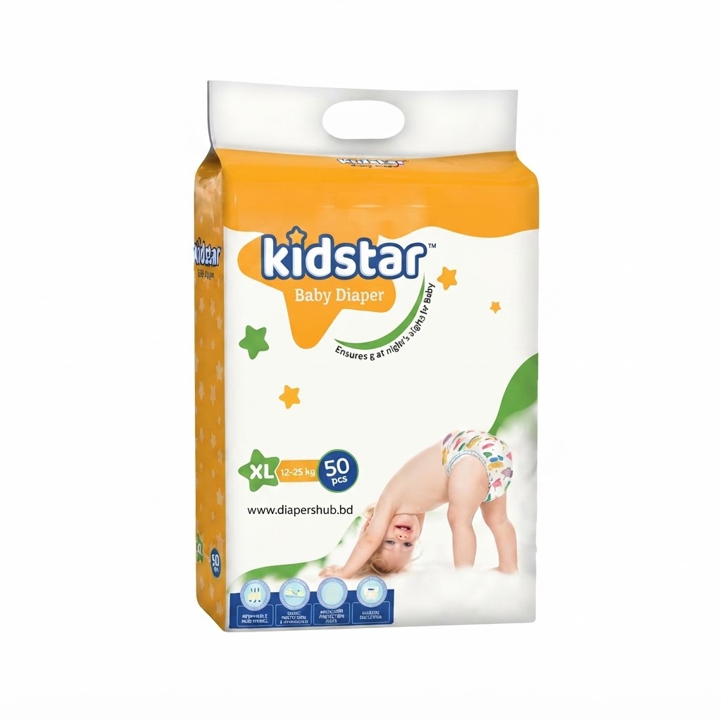 Kidstar Baby Diaper Belt System XL 12-25 Kg 50 Pcs