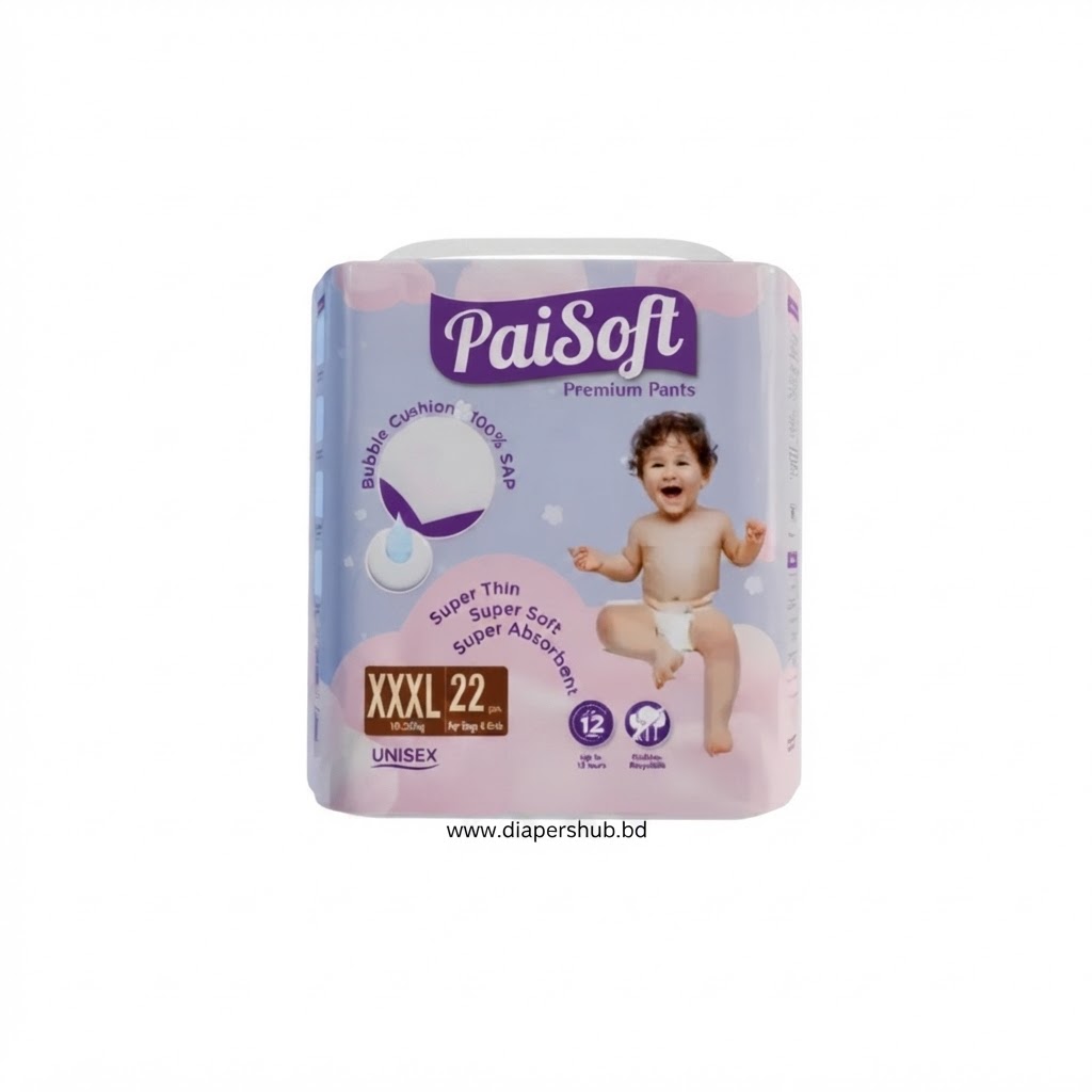 Paisoft Premium Baby Diaper Pants System 3XL 18-35 Kg 22 Pcs Malaysia