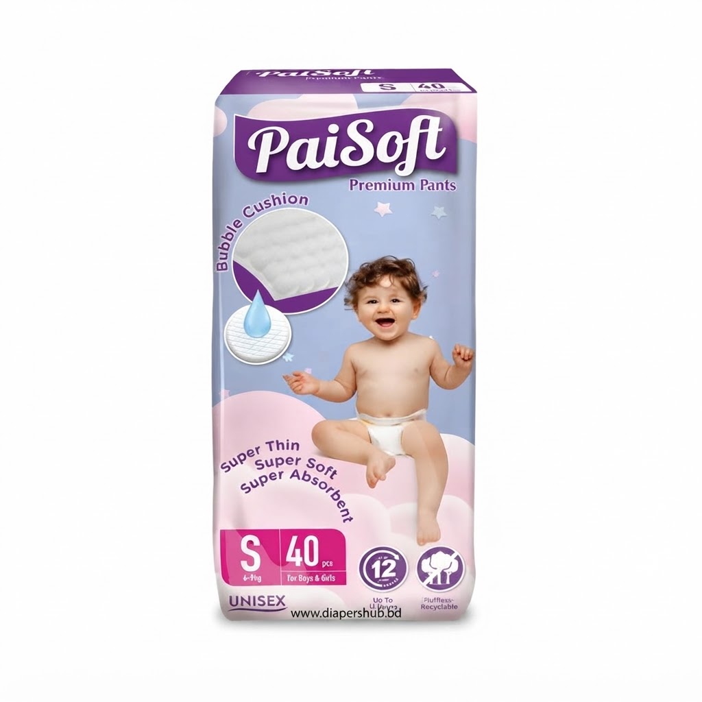 Paisoft Premium Baby Diaper Pants System S 4-8 Kg 40 Pcs Malaysia