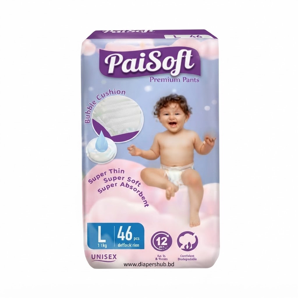 Paisoft Premium Baby Diaper Pants System L 9-14 Kg 46 Pcs Malaysia