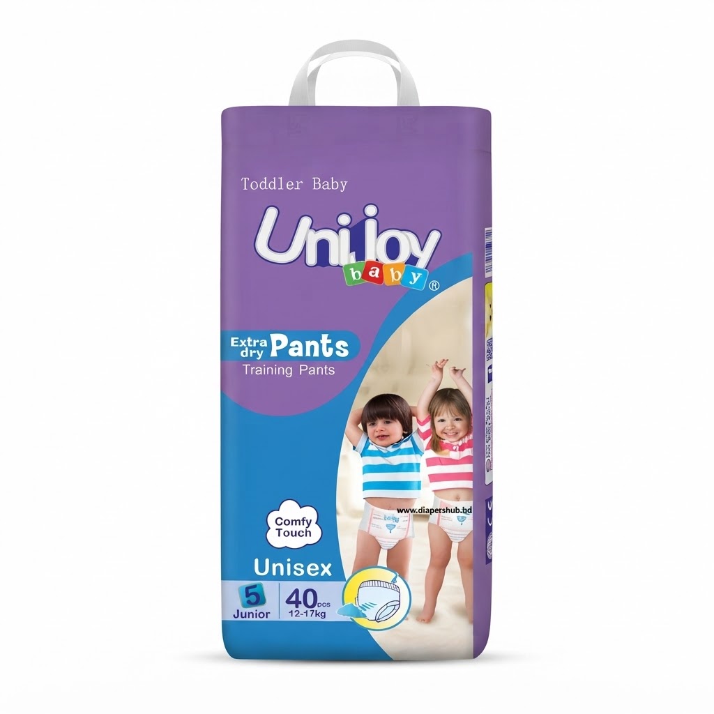 Unijoy Extra Dry Baby Pants Diaper 5 Junior 12-17 Kg 40 Pcs China