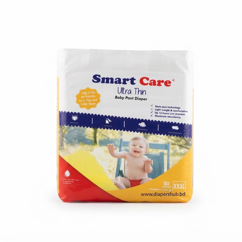 Smartcare Ultra Thin Baby Diaper Pants System XXXL 19 Kg+ 30 Pcs