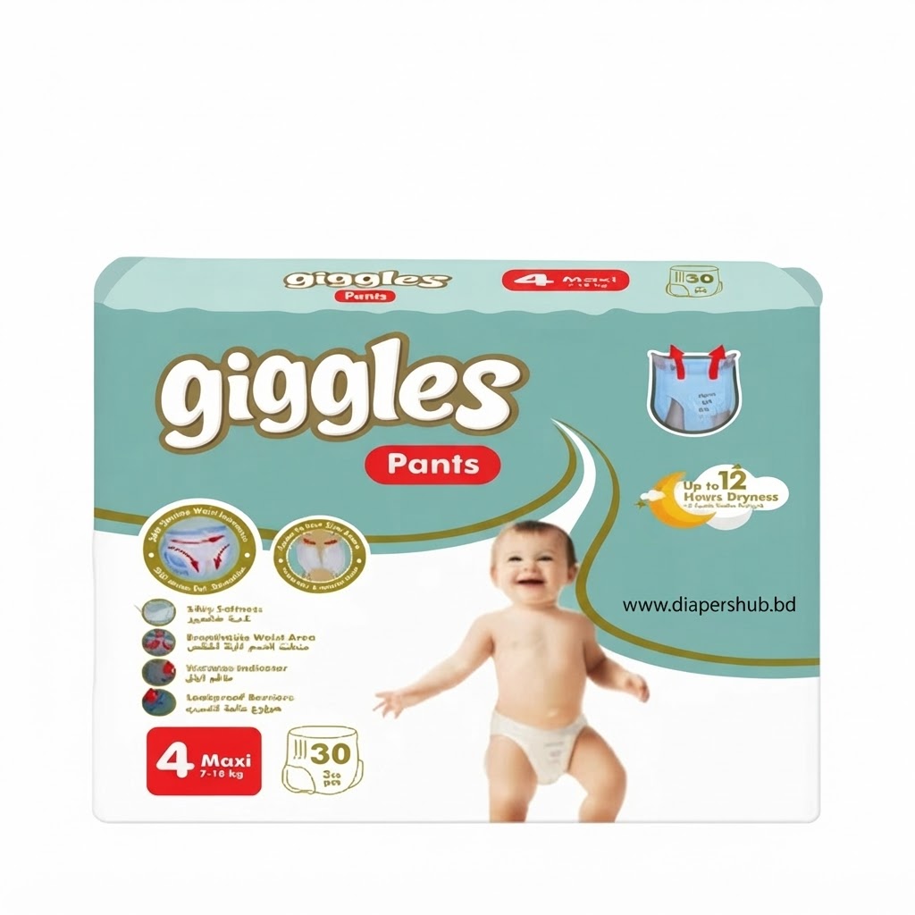 Giggles Baby Pants Diaper 4 Maxi 7-18 Kg 30 Pcs Turkey