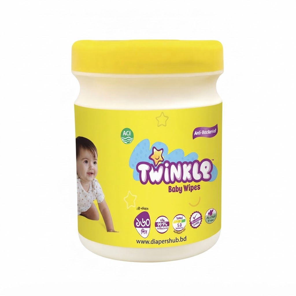 Twinkle Baby Wipes 160 Pcs ( Jar )