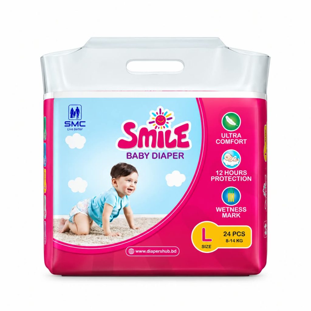SMC Smile Baby Diaper Belt L Size 8–14Kg 24 Pc