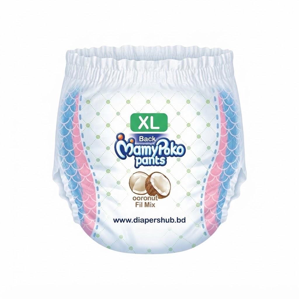 Mamypoko Pants System Loose Diaper XL for babies weighing 12–17 kg, 50 pcs